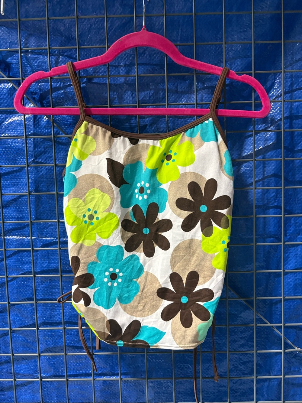 Floral Print Spaghetti Strap Tank Top